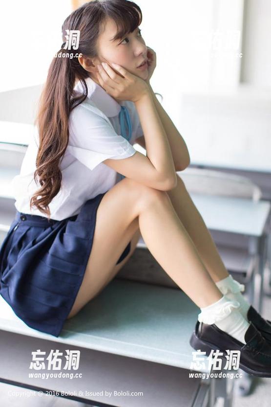 波萝社 - 水手服再一次变身壁纸女神，夏美酱，你在美图里等我么？